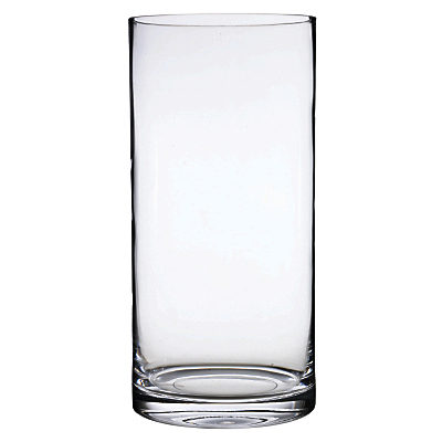 LSA International Glass Column Vase, Clear, H36cm